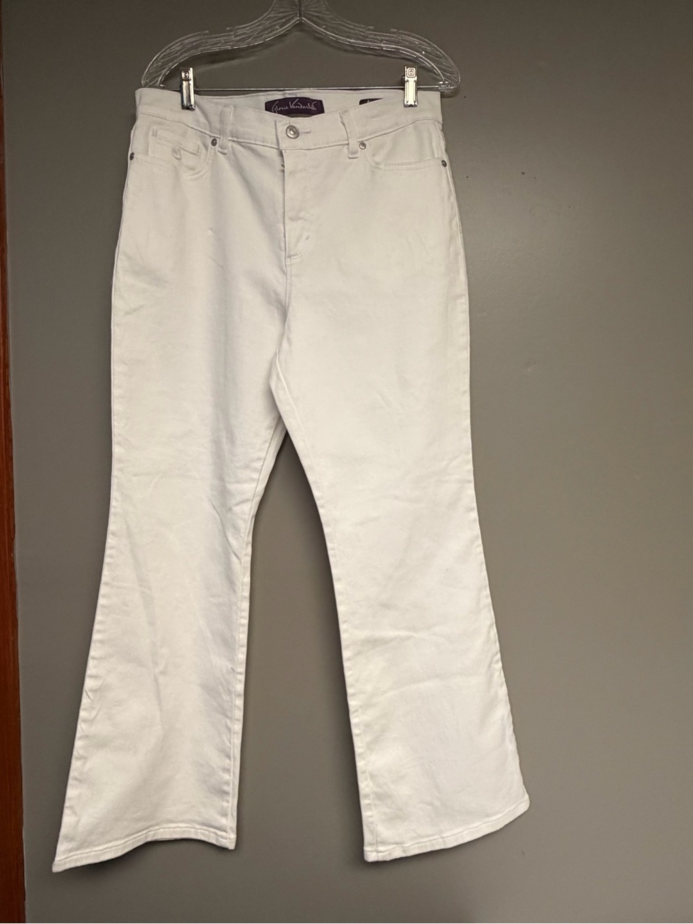 Gloria Vanderbilt White Flare Jeans